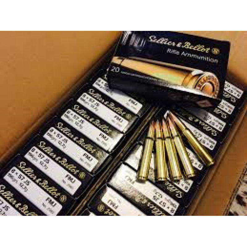 Sellier & Bellot 8x57 JS 196GR FMJ 8mm mauser