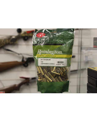 Remington .357 Magnum Unprimed Brass Cases Pack of 100