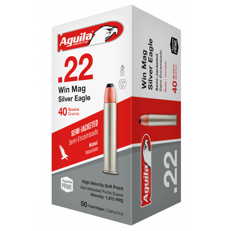 Aguila Rimfire Ammo .22 Magnum (WMR) 40 Grain JSP