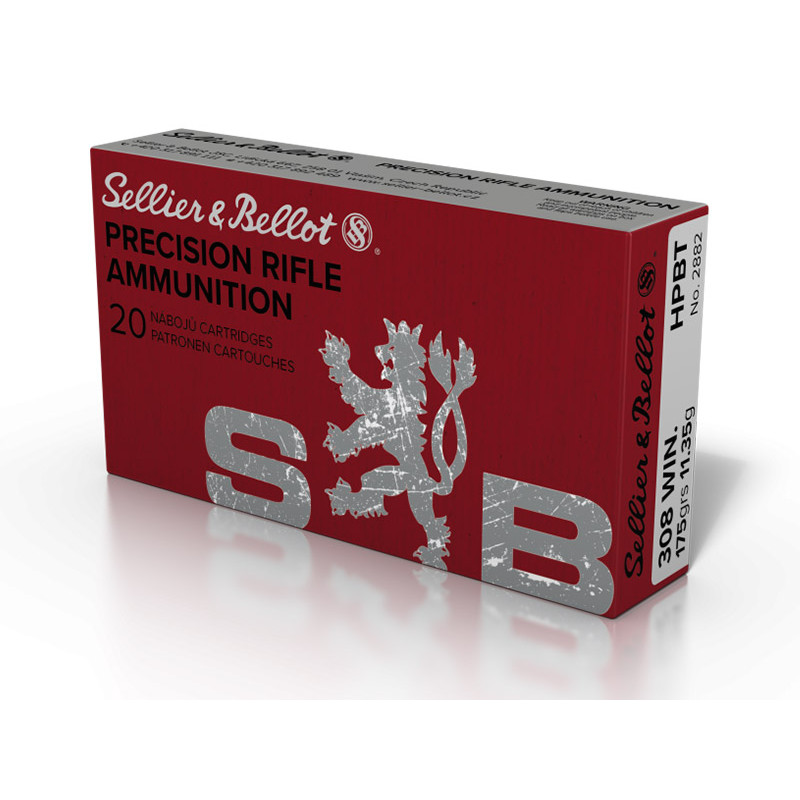 308 Sellier & Bellot  175g  HPBT Match Ammunition